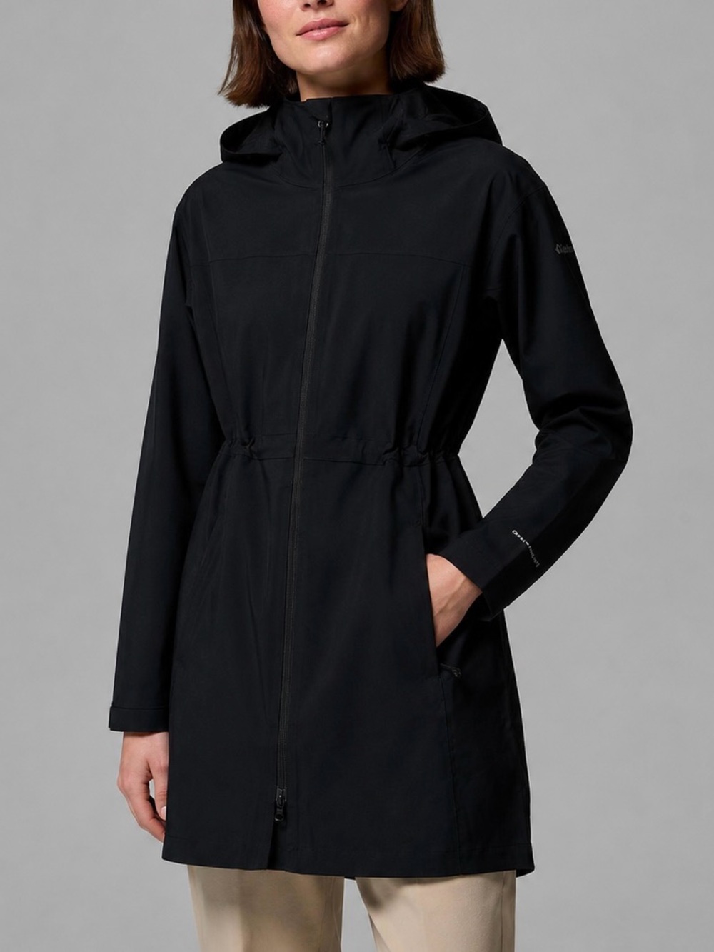 NWT Columbia Omni-Tech Weekend Adventure II Long Rain Shell Black Women’s Medium